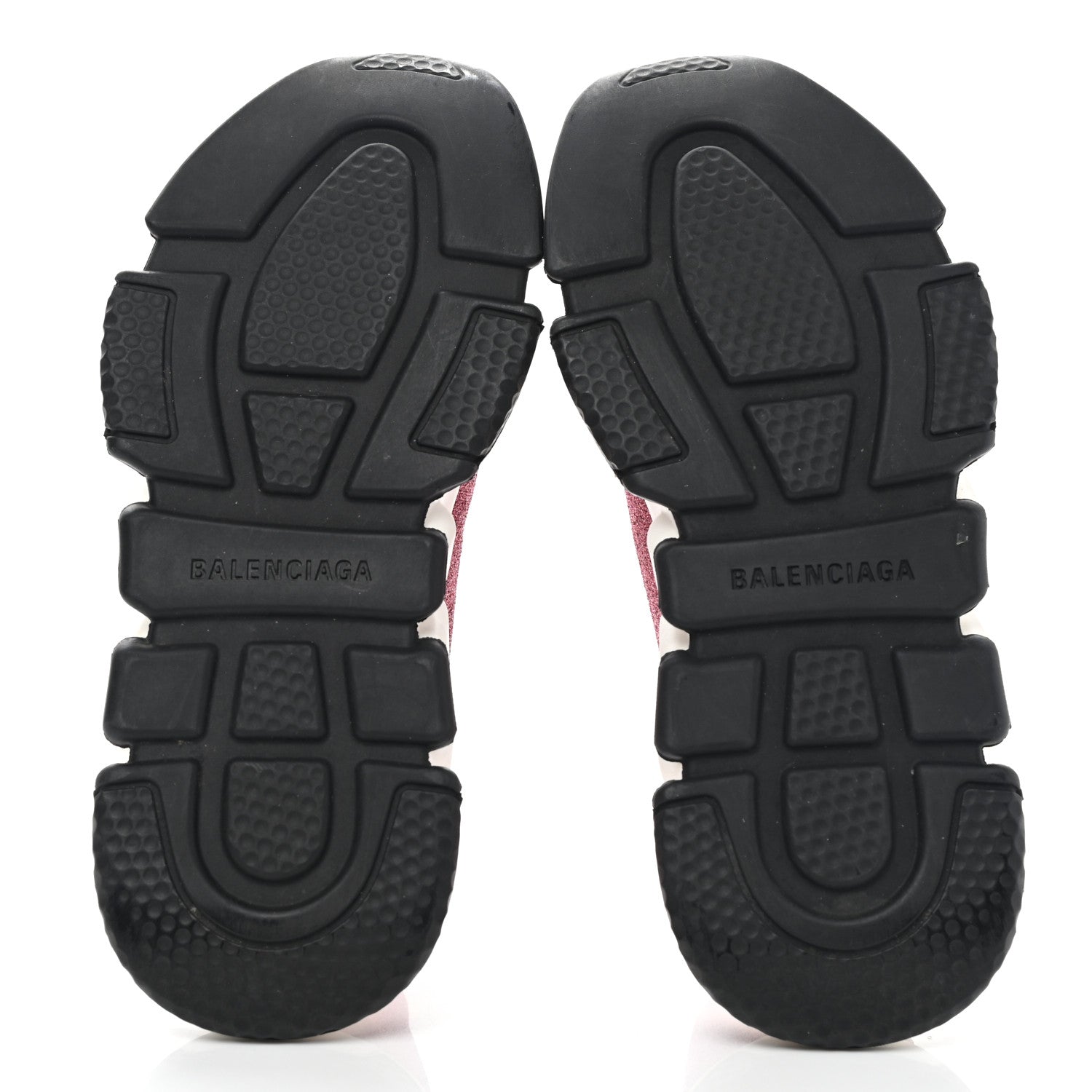 Balenciaga Laminated Knit Bi-Color Sole Womens Speed Sneakers 37 Pink White Black 5 of 10