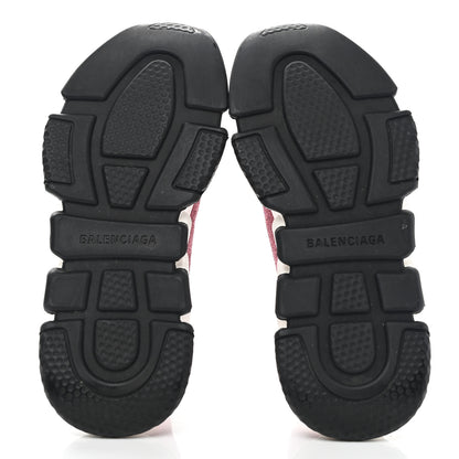 Balenciaga Laminated Knit Bi-Color Sole Womens Speed Sneakers 37 Pink White Black 5 of 10