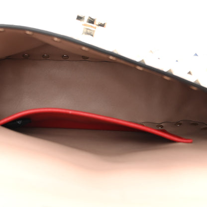Valentino Garavani Nappa Small Rockstud Spike Shoulder Bag Poudre 5 of 9