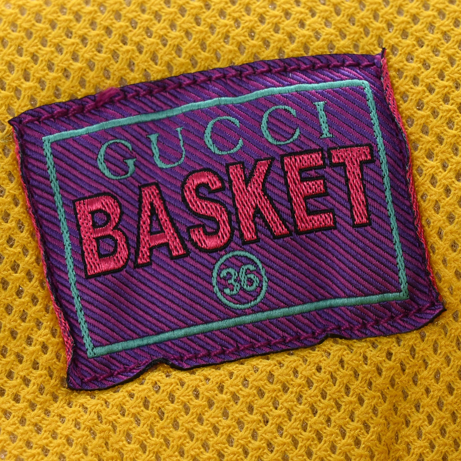 Gucci Demetra Womens Basket High Top Sneakers 36 Great White Shine Purple 8 of 11