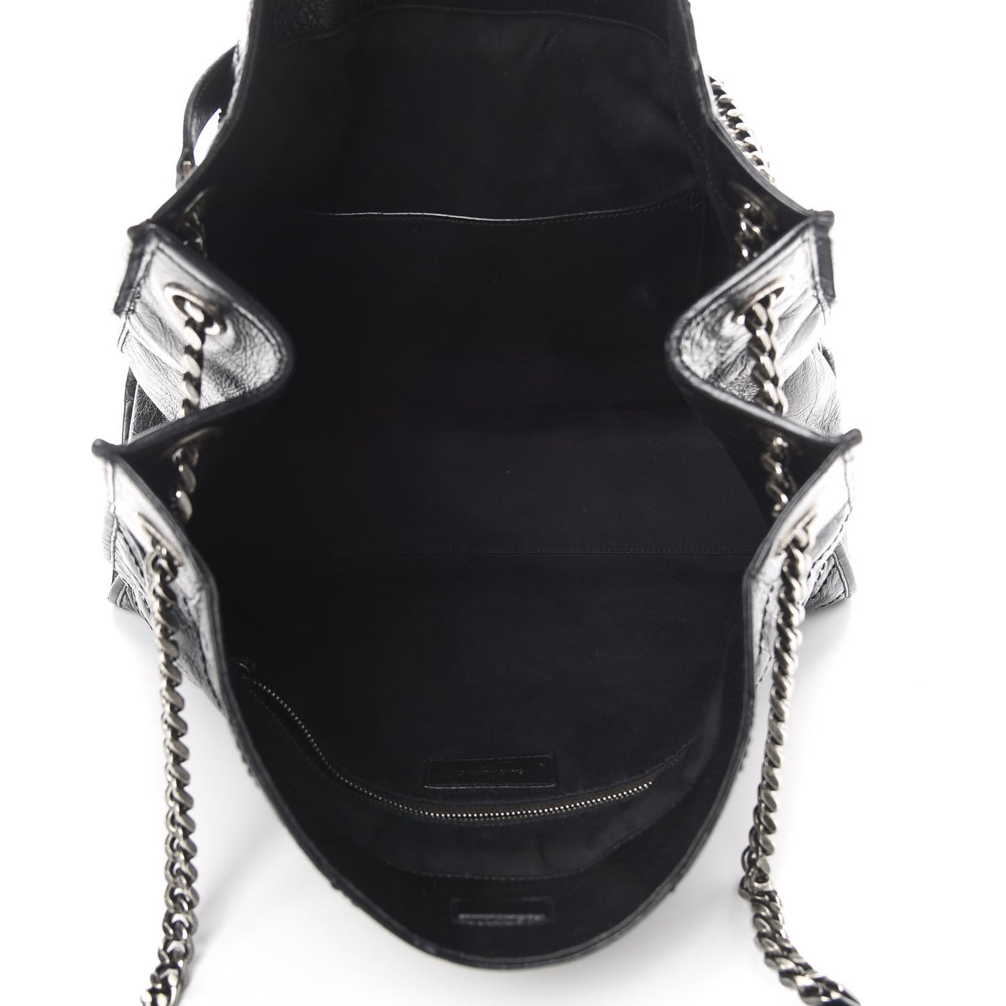 Crinkled Calfskin Matelasse Monogram Niki Shoulder Bag Black