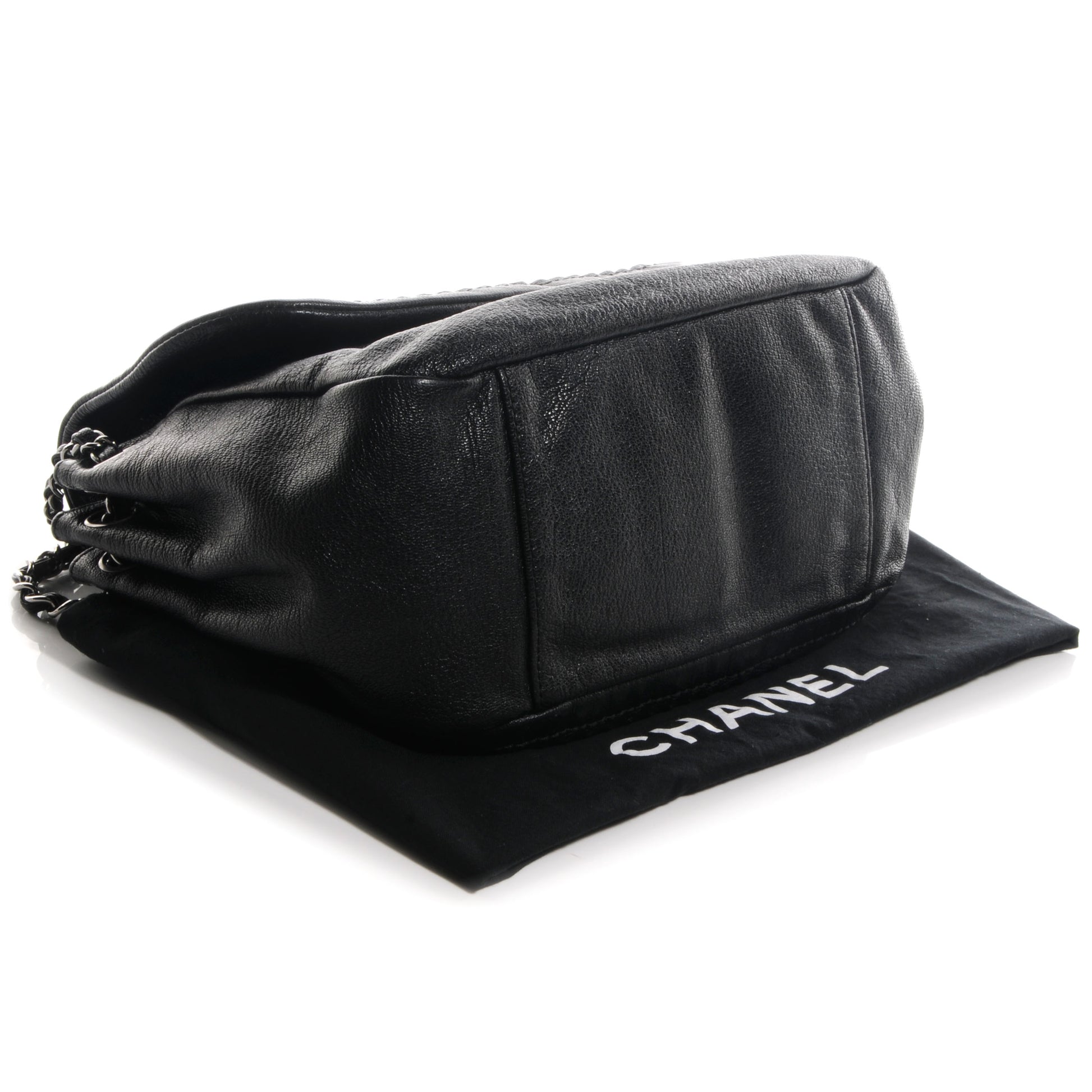 Chanel Calfskin Luxe Ligne Flap Bag Black 4 of 8