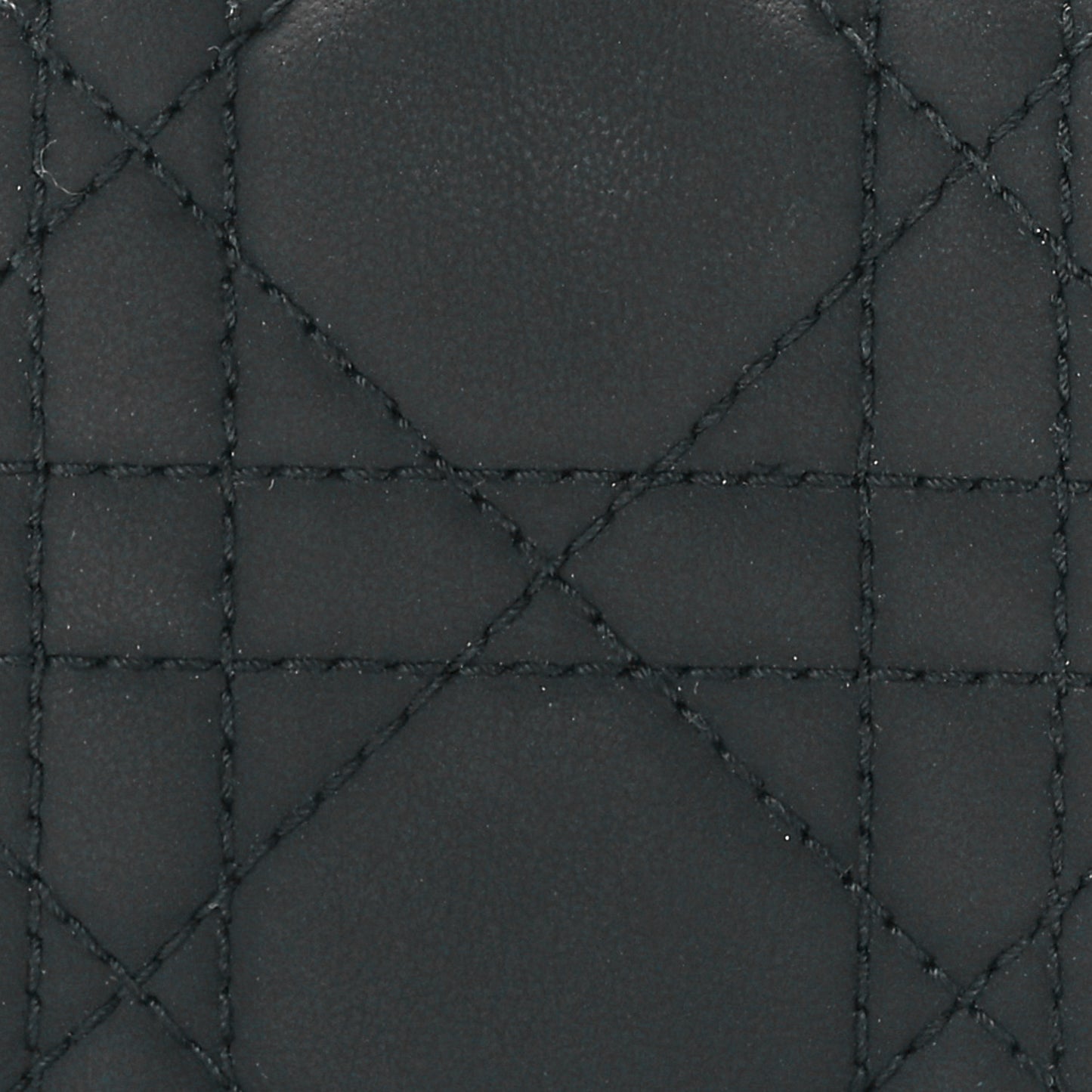 Ultra Matte Calfskin Small Lady Dior Flap Card Holder Black