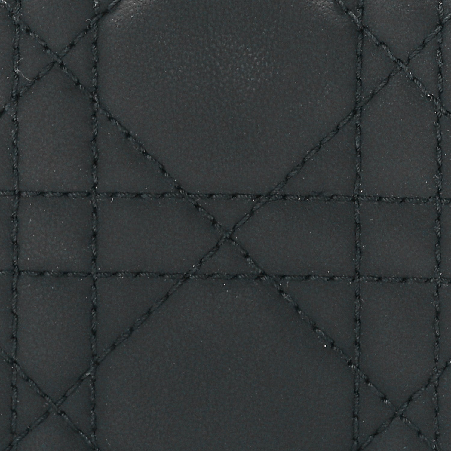 Christian Dior Ultra Matte Calfskin Small Lady Dior Flap Card Holder Black 7 of 11