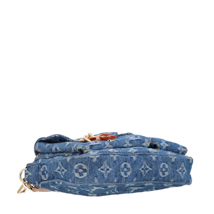 Louis Vuitton Monogram Pochette Accessories Cargo  Blue Denim 3 of 9