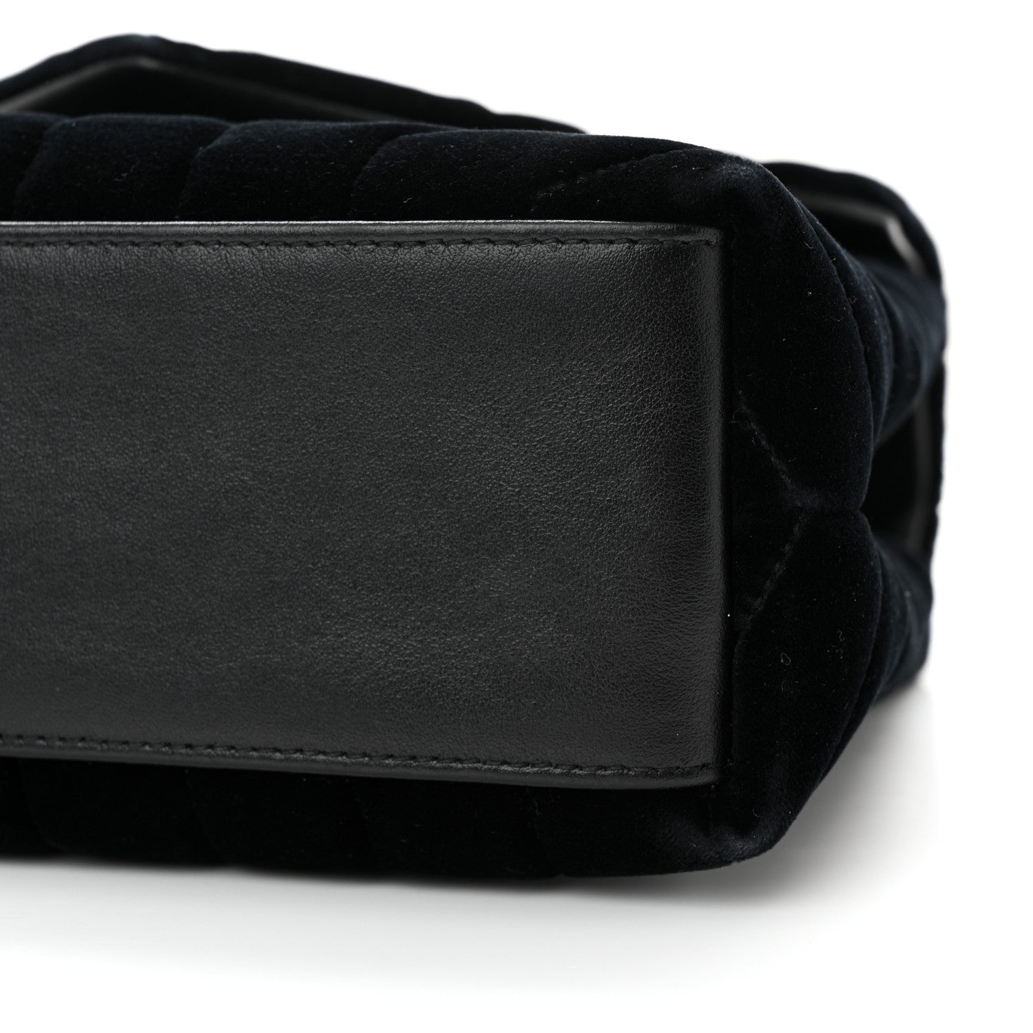 Saint Laurent Velvet Y Quilted Monogram Small Loulou Chain Satchel Black 10 of 10