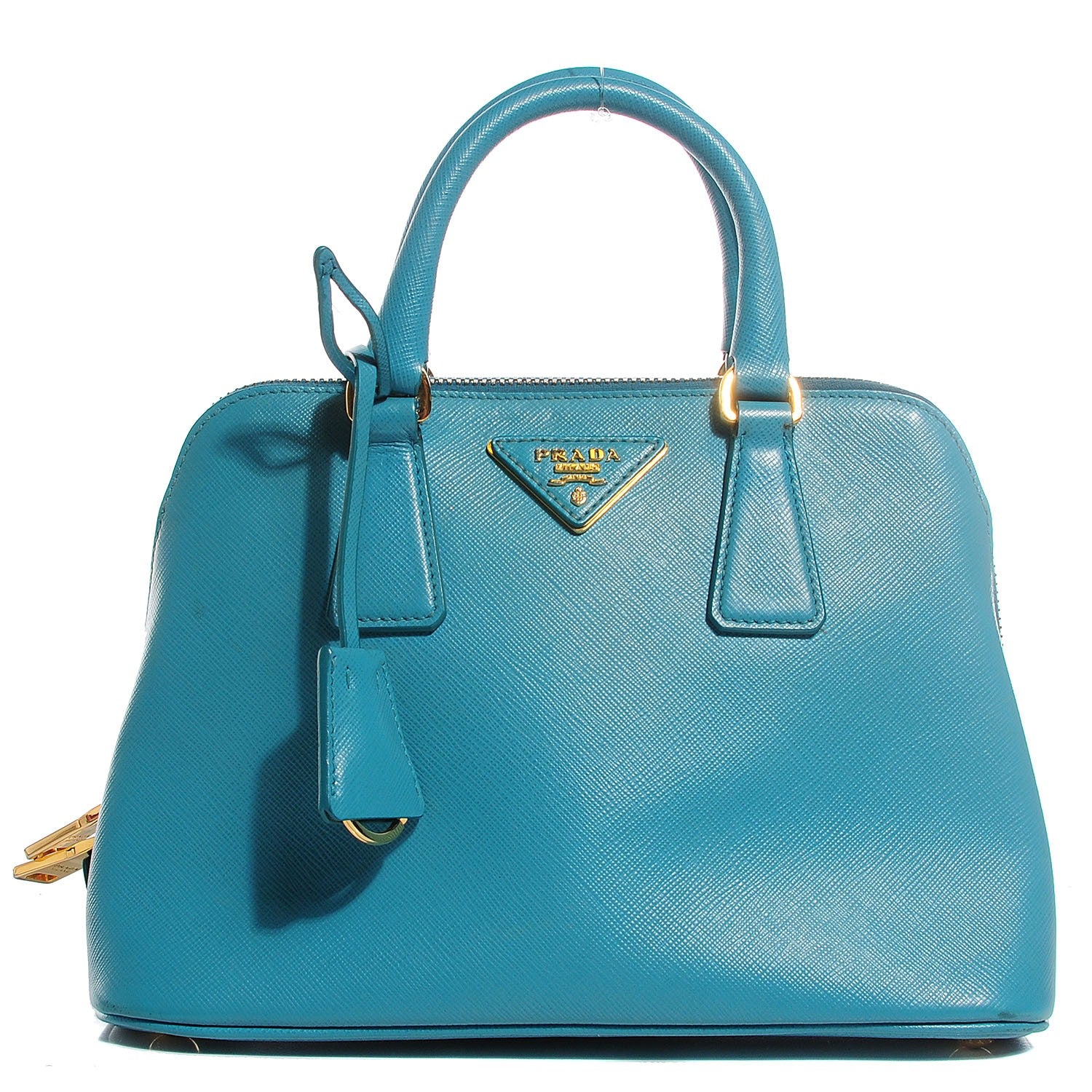 Prada Saffiano Lux Mini Promenade Tote Turchese 1 of 9