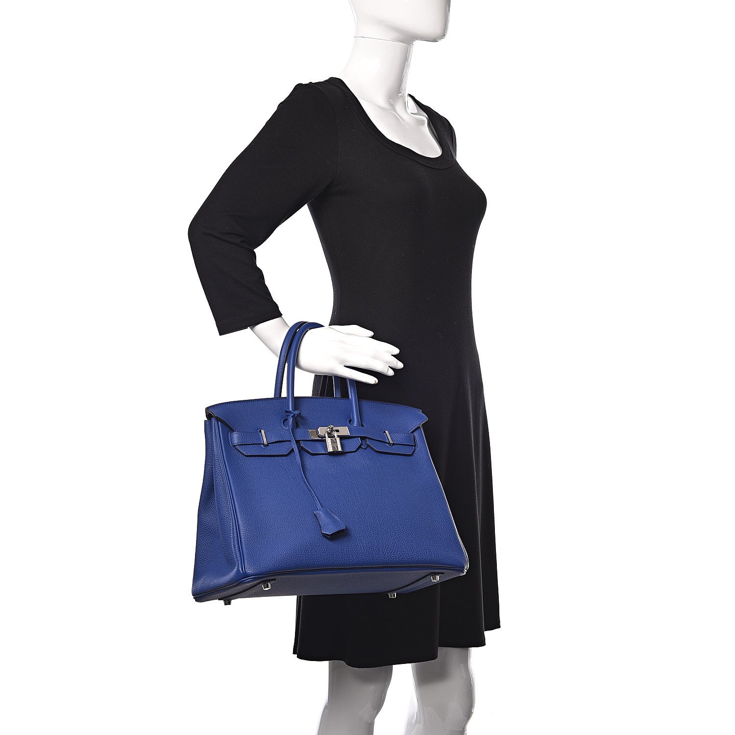 Hermes Togo Birkin 35 Bleu Electrique 2 of 12