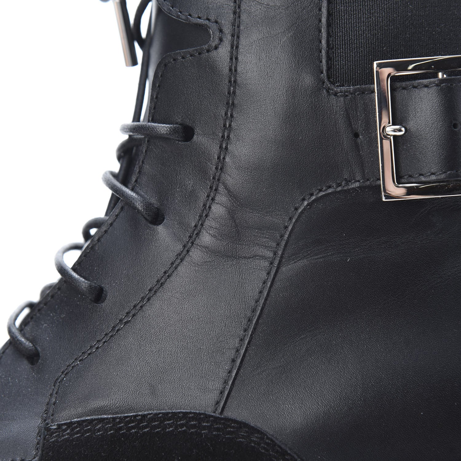 Givenchy Calfskin Suede Aviator Ankle Boots 37 Black 7 of 9