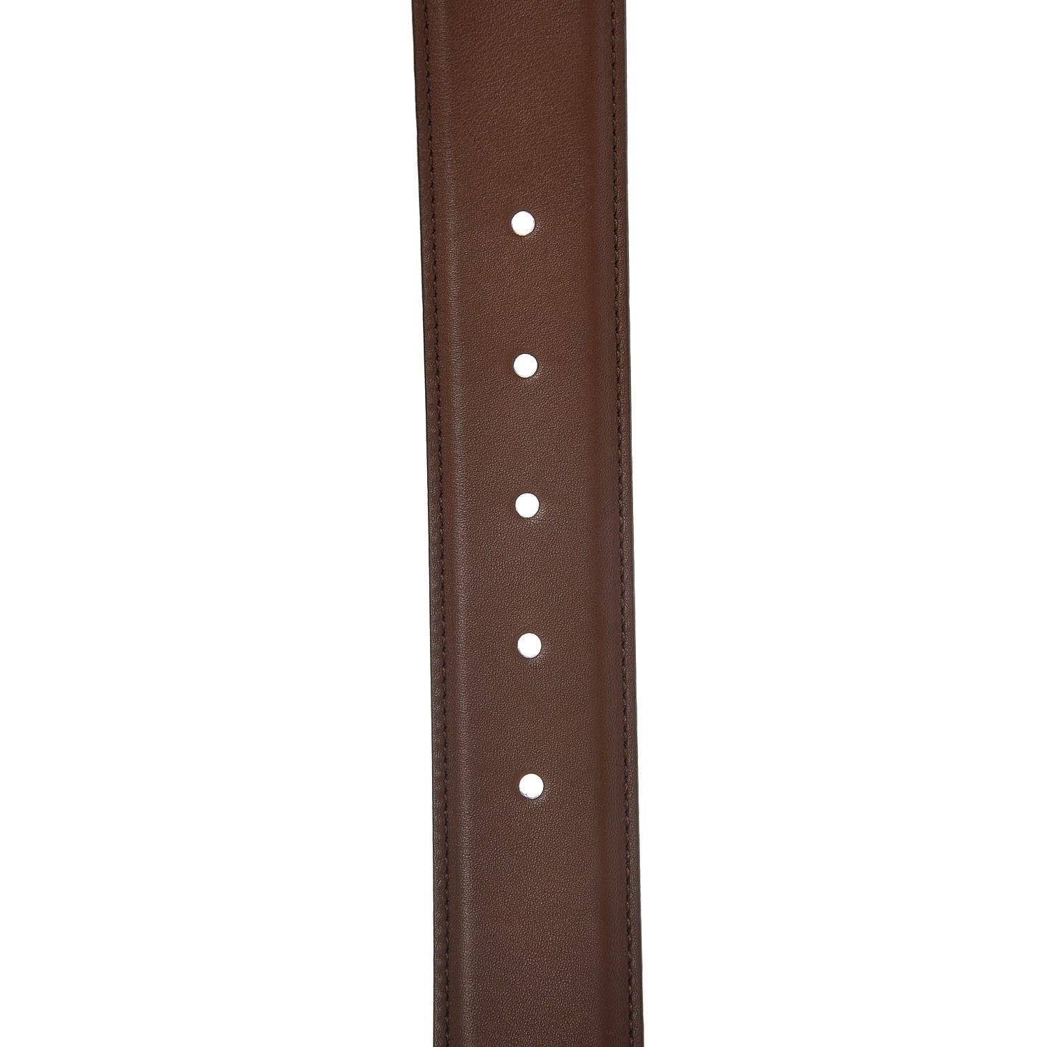 Gucci Calfskin Interlocking G 37mm Belt 100 40 Nut Brown 5 of 8