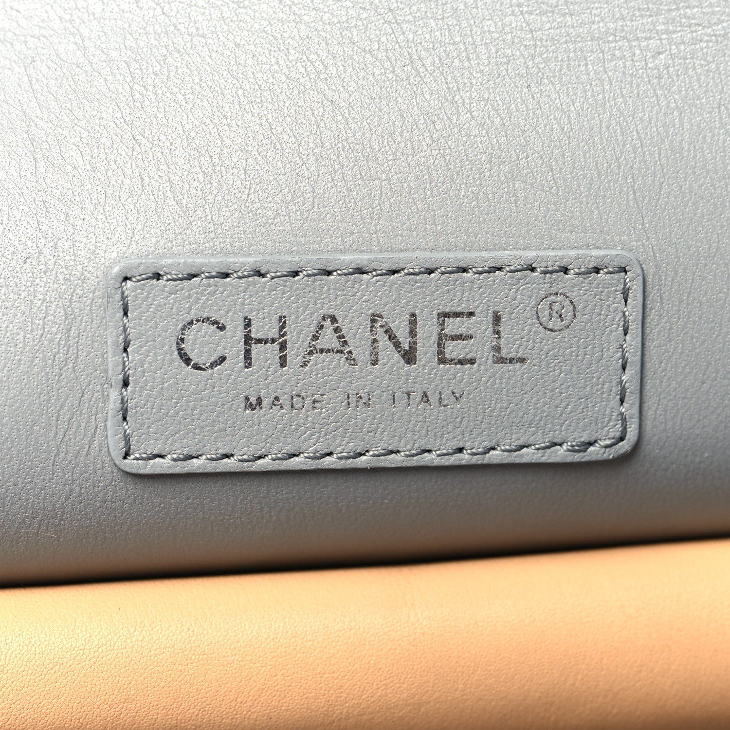 Chanel Calfskin Stitched Large Shopping Tote Beige 6 of 18