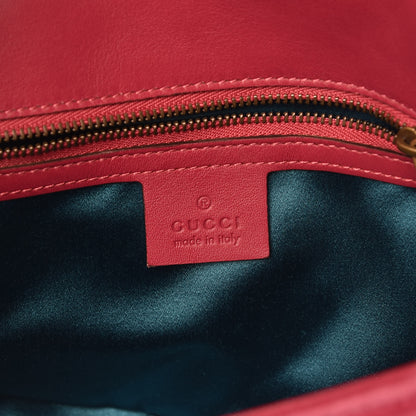 Gucci Velvet Matelasse Small GG Marmont Shoulder Bag Light Raspberry Rose 9 of 10
