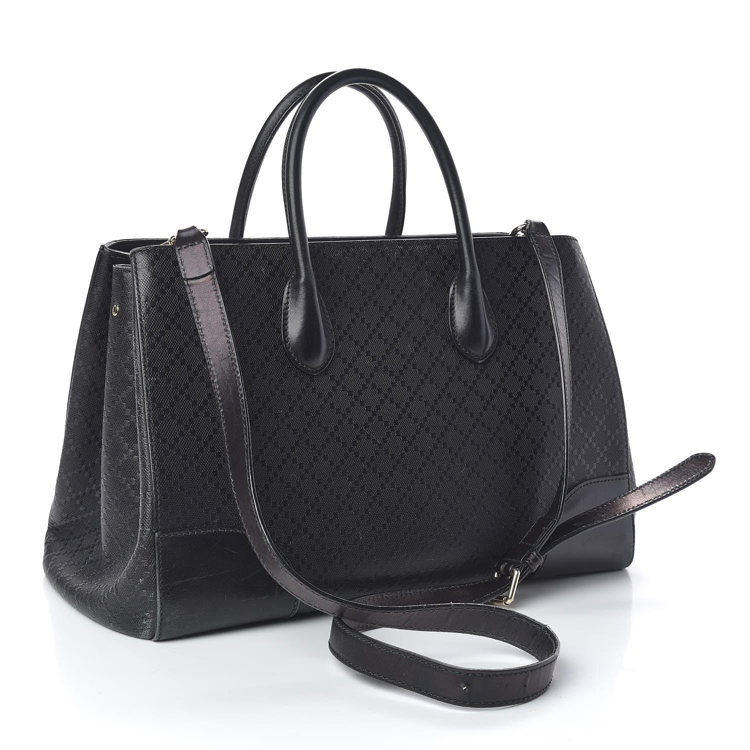 Gucci Hilary Lux Bright Diamante Medium Top Handle Bag Black 3 of 18