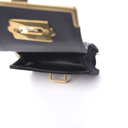Prada Velvet Crocodile Micro Cahier Bag Black 5 of 10