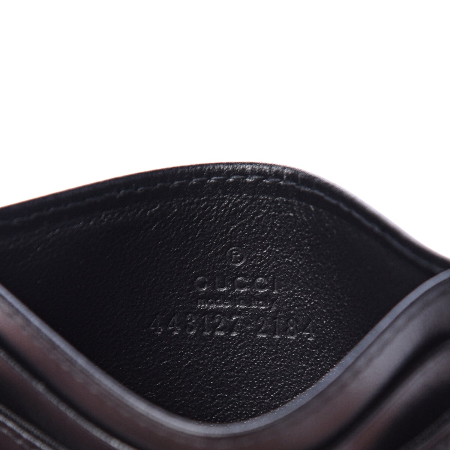 Gucci Calfskin Matelasse GG Marmont Card Holder Black 5 of 6