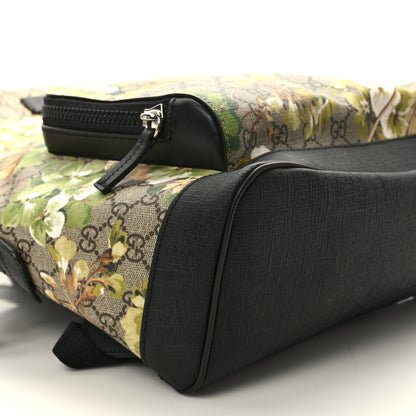 Gucci GG Supreme Monogram Blooms Medium Day Backpack Beige New Military Black 7 of 10