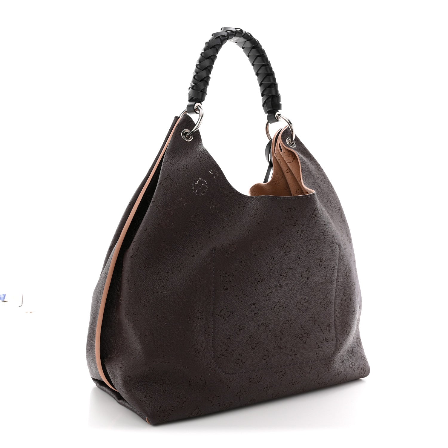 Louis Vuitton Mahina Carmel Hobo Chocolate 3 of 10