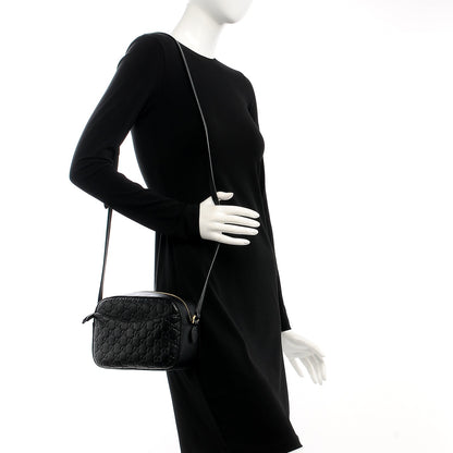 Gucci Guccissima Signature Small Camera Bag Black 2 of 7