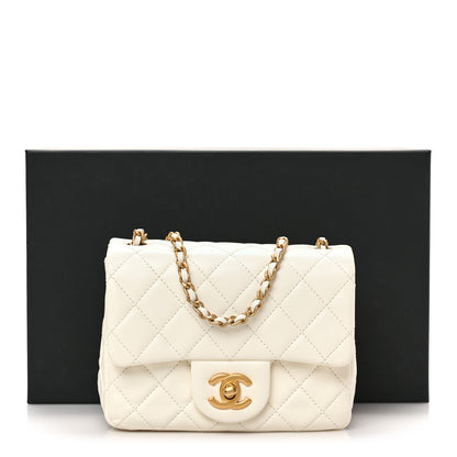Chanel Lambskin Quilted Mini Pearl Crush Flap White 10 of 10