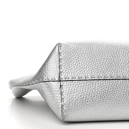 Fendi Cuoio Romano Lux Selleria Carla Shopping Tote Argento 9 of 12