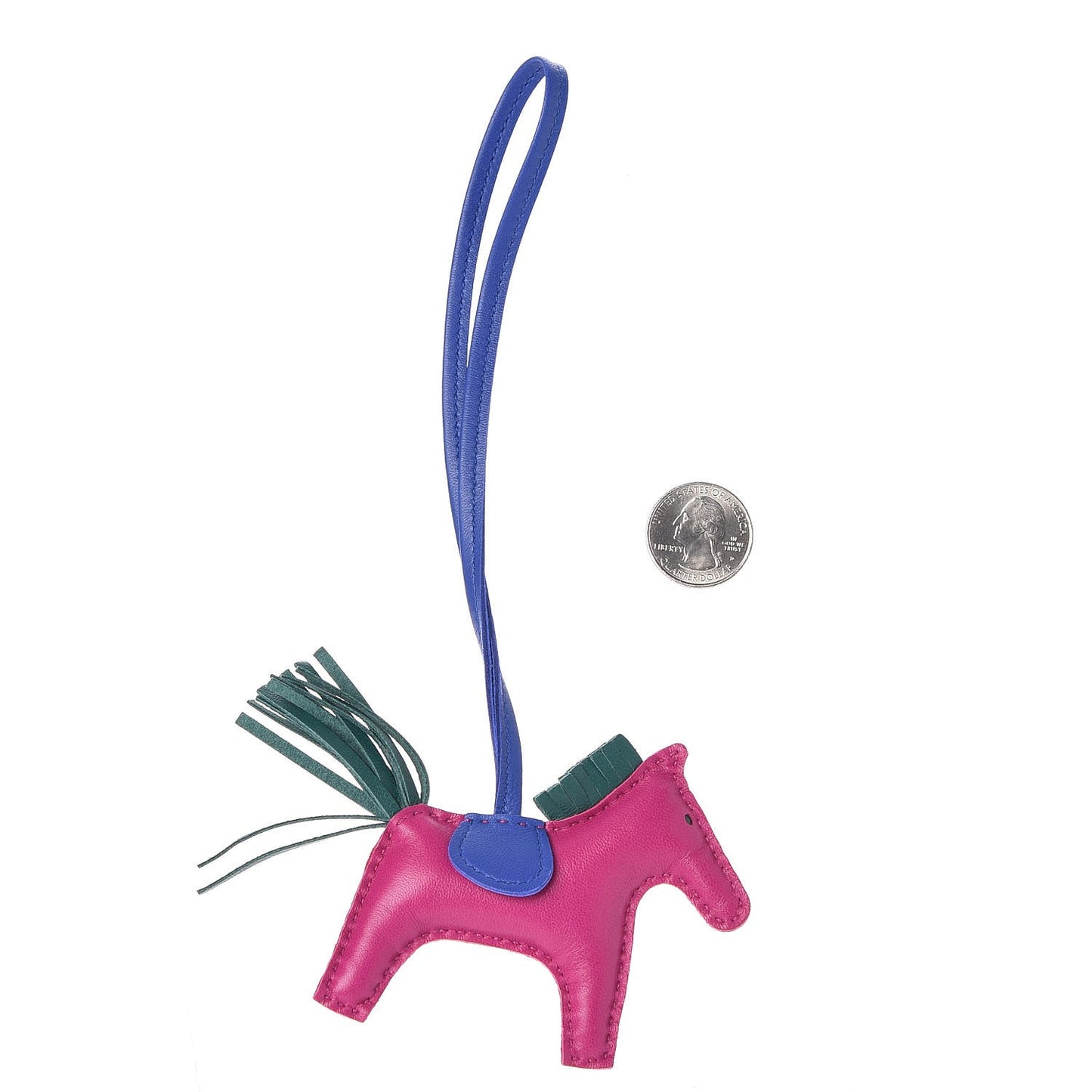 Milo Lambskin Grigri Rodeo Horse Bag Charm PM Rose Pourpre Bleu Electrique Malachite