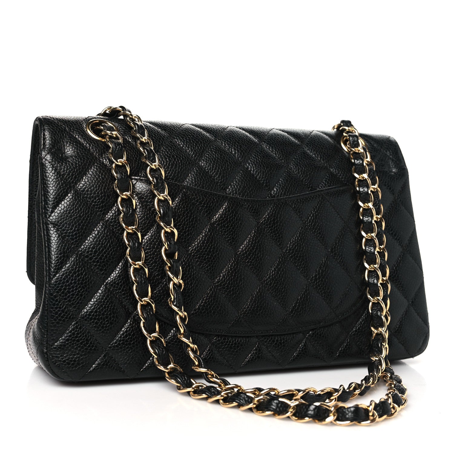 Chanel Caviar Quilted Medium Double Flap Black 3 of 13