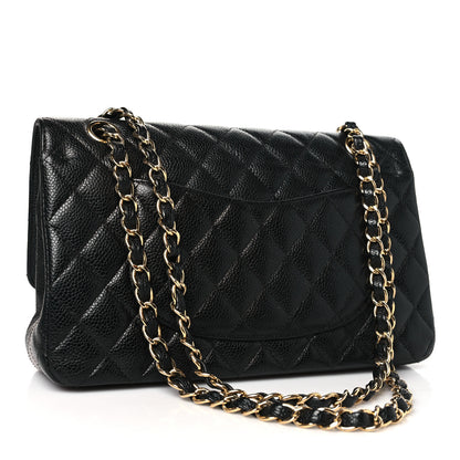 Chanel Caviar Quilted Medium Double Flap Black 3 of 13