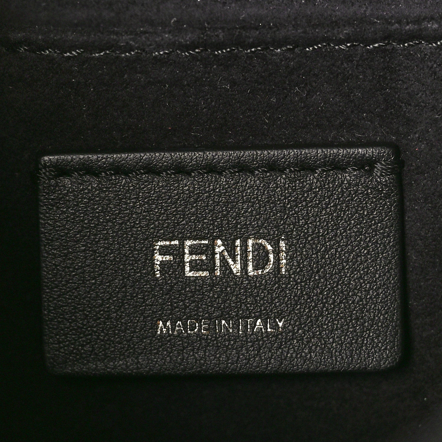 Fendi Vitello Liberty Metal Scalloped Multi Studded Small Kan I Shoulder Bag Black 6 of 11