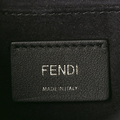 Fendi Vitello Liberty Metal Scalloped Multi Studded Small Kan I Shoulder Bag Black 6 of 11