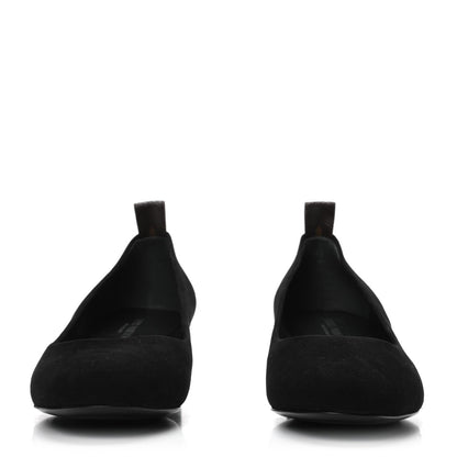 Louis Vuitton Suede Uniformes Pump 39 Black 2 of 8