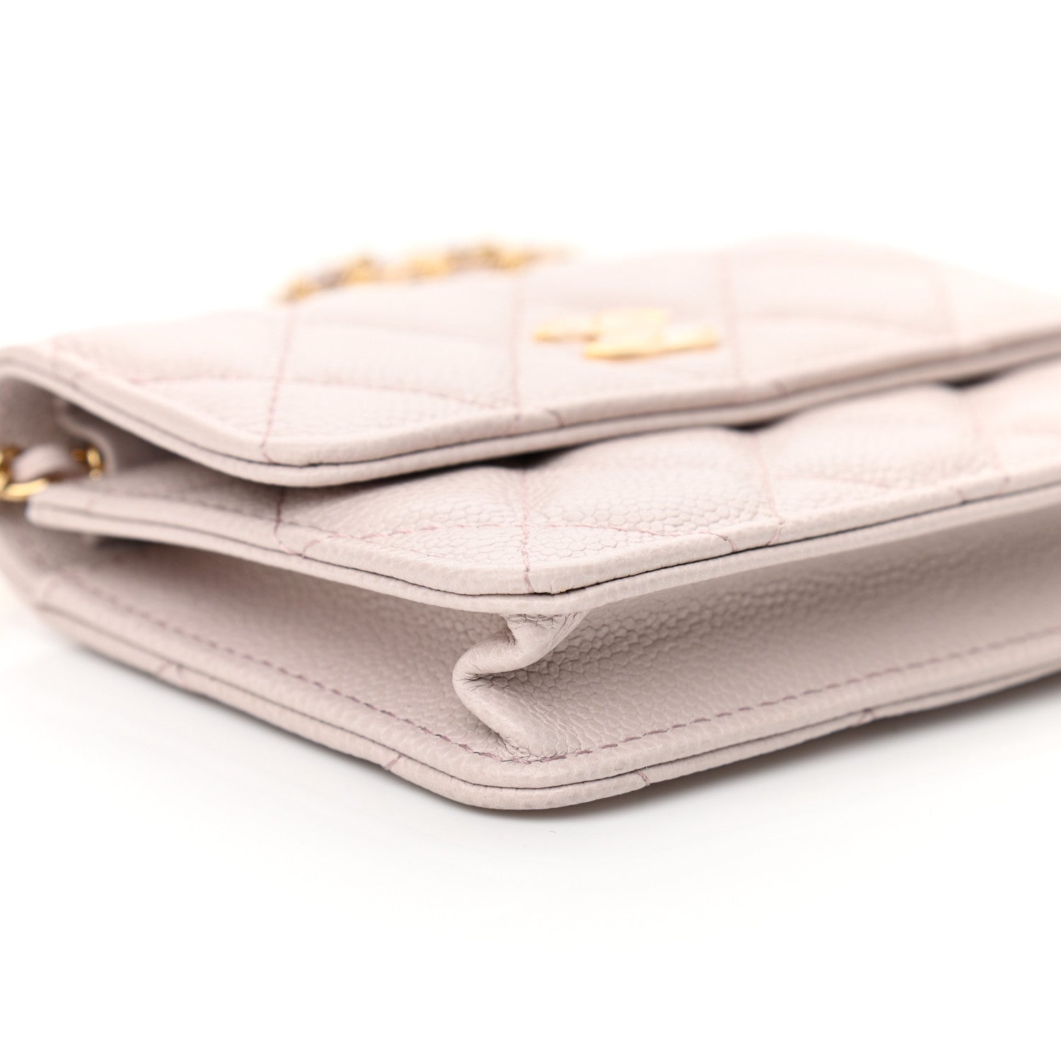 Chanel Caviar Quilted Miss Coco Clutch With Chain Light Purple 9 of 11