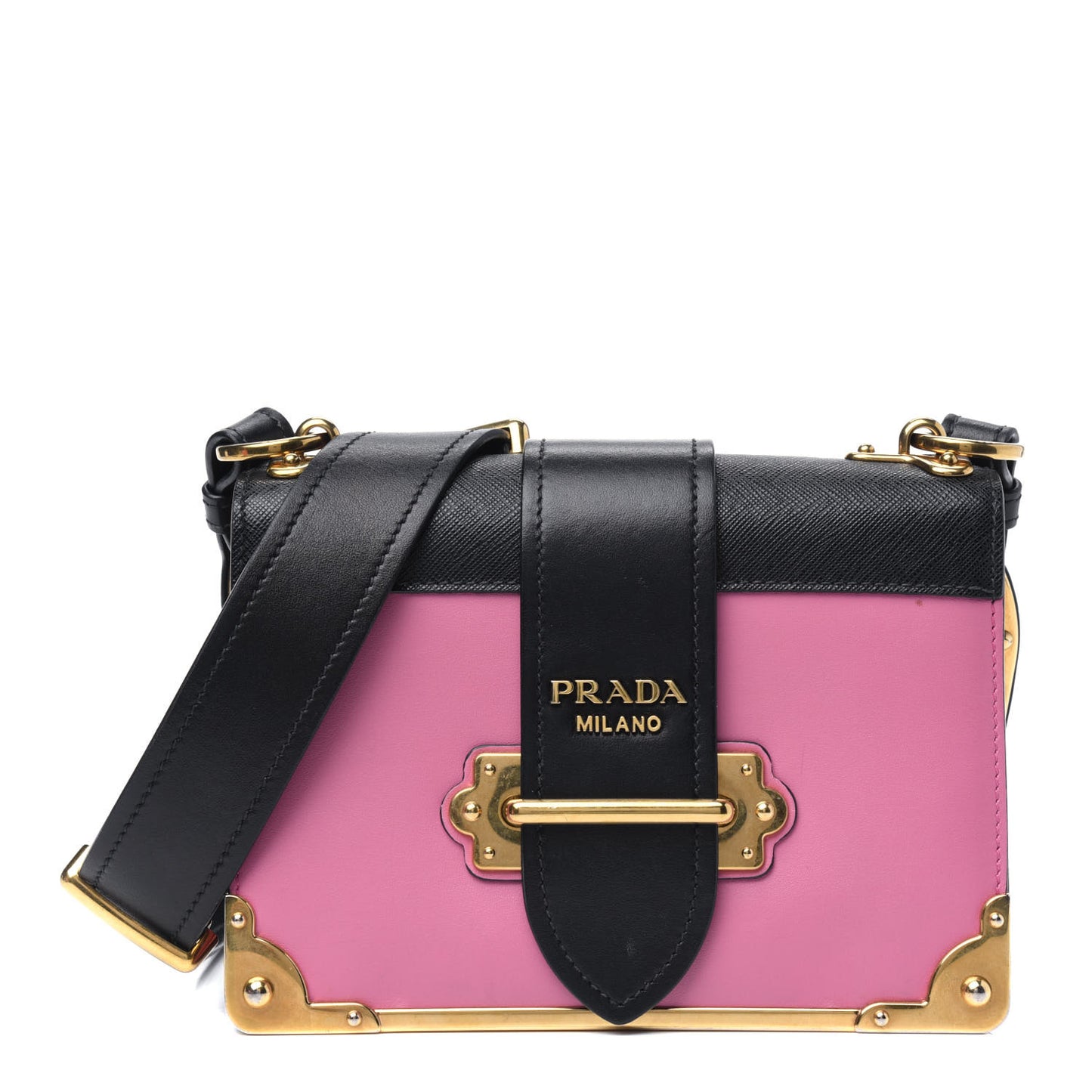 City Calf Saffiano Cahier Bag Geranio Black