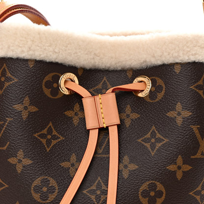 Louis Vuitton Monogram Shearling Cozygram Neonoe BB 8 of 10