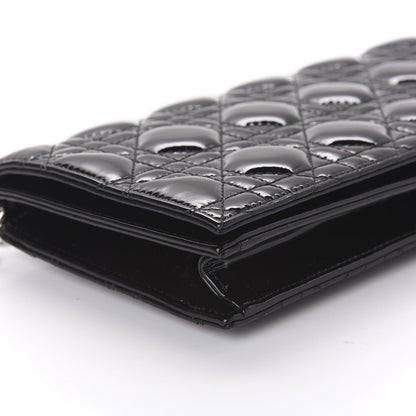 Christian Dior Patent Cannage Lady Dior Convertible Clutch Black 6 of 10