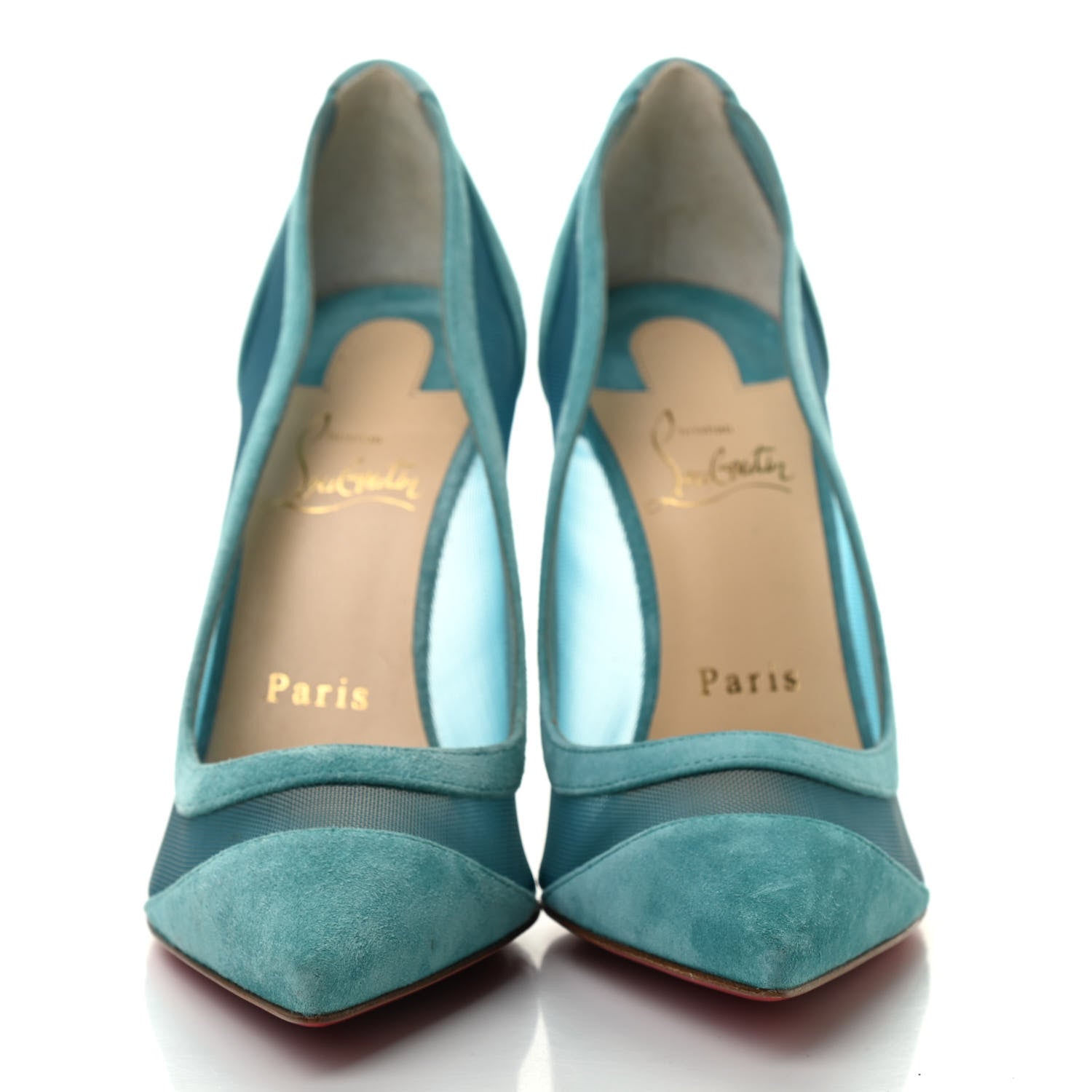 Christian Louboutin Veau Velours Rete Galativi 100 Pumps 37 Noumea 2 of 8