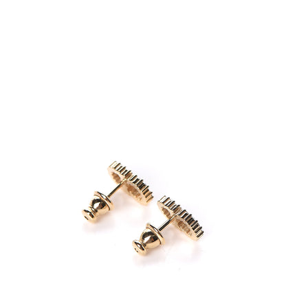 Christian Dior Crystal Clair D Lune Earrings Gold 3 of 3