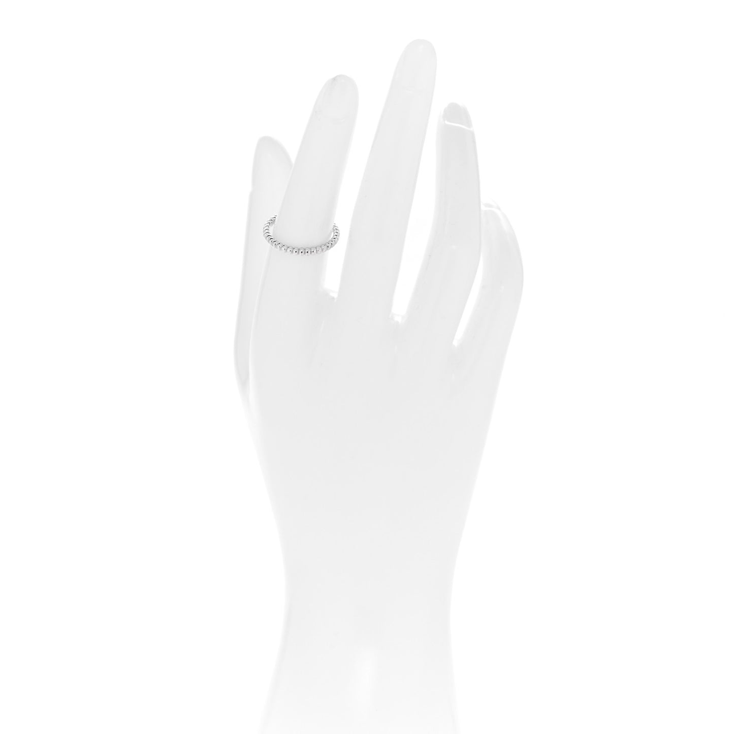 18K White Gold Small Perlee Ring 52 6