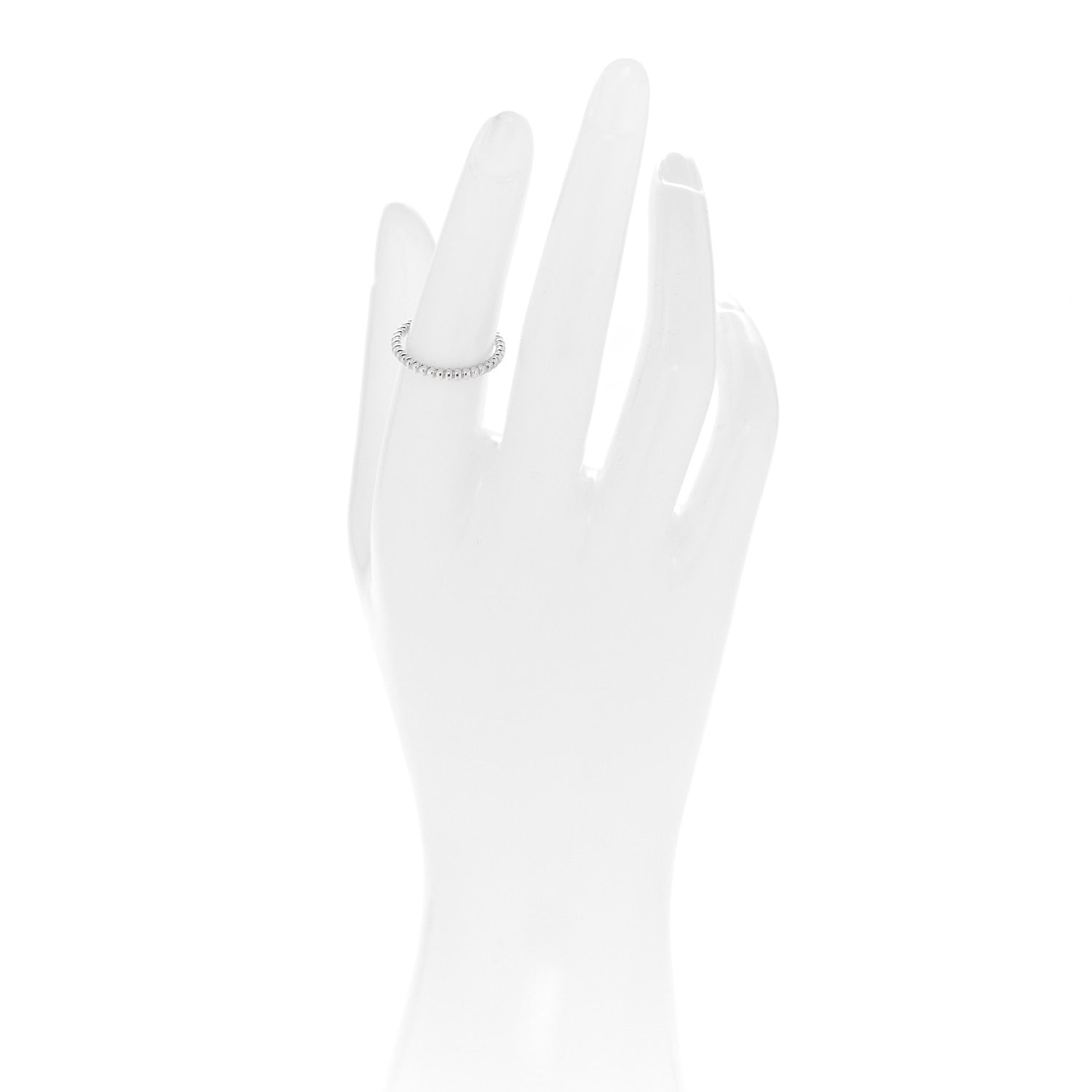 Van Cleef & Arpels 18K White Gold Small Perlee Ring 52 6 2 of 4