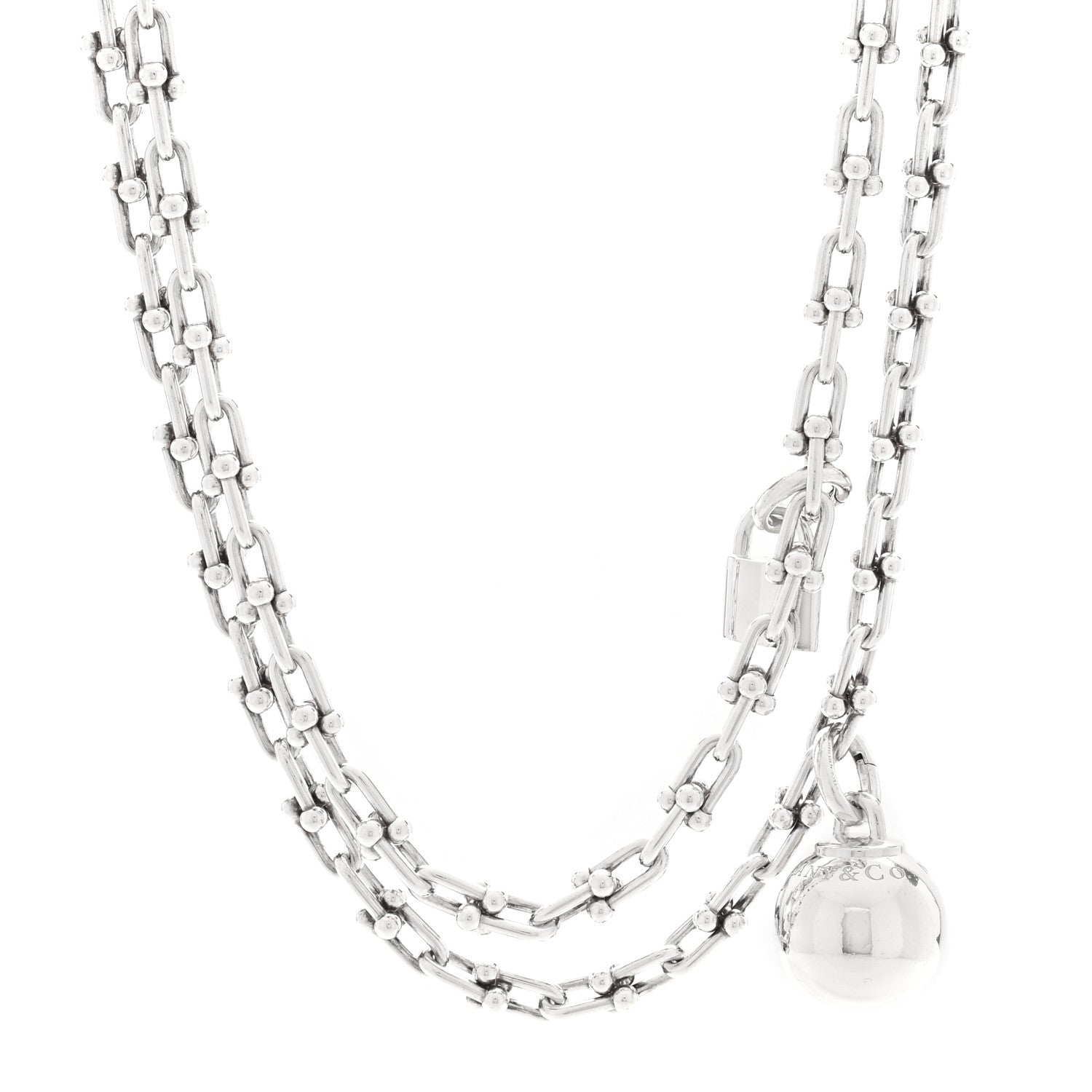 Tiffany Sterling Silver HardWear Wrap Necklace 1 of 5
