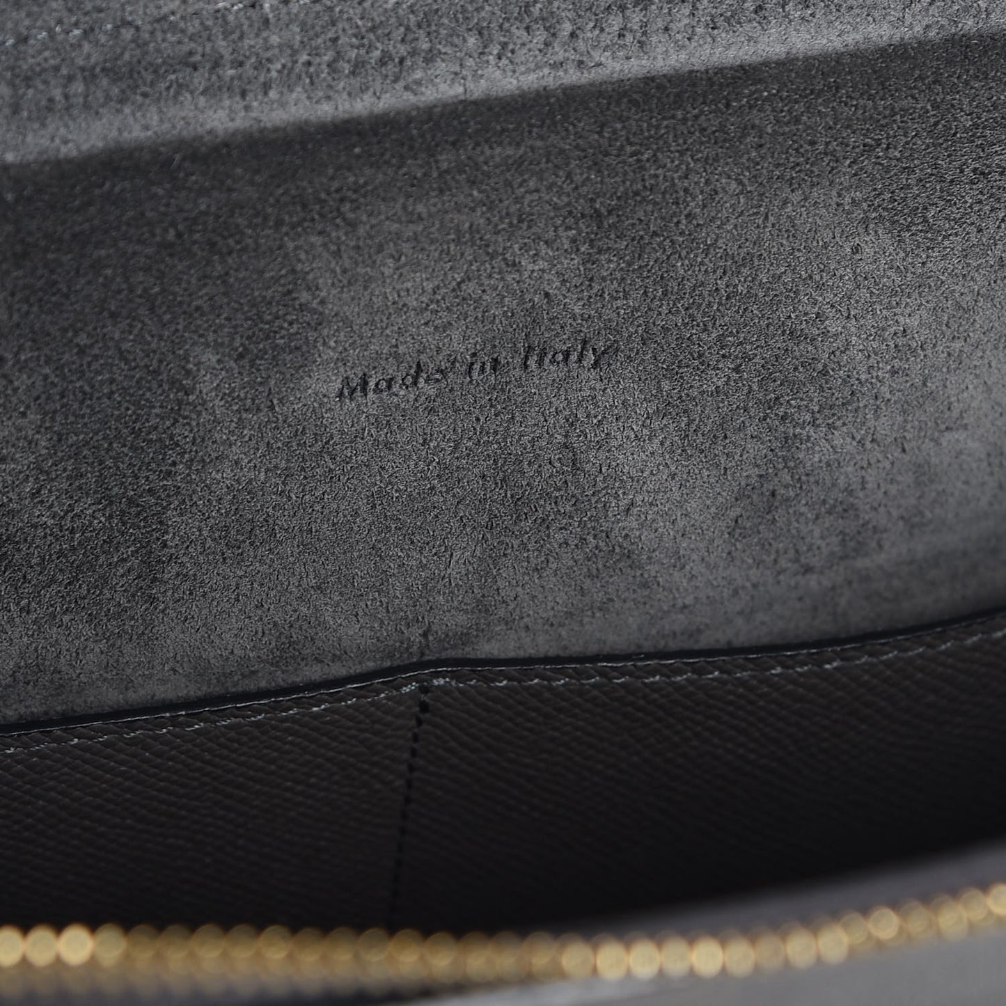 Grained Calfskin Mini Belt Bag Grey