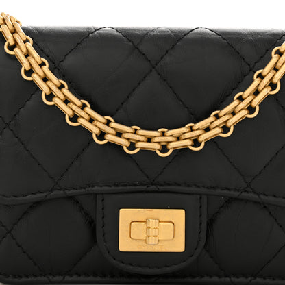 Chanel Aged Calfskin Quilted Reissue Belt Bag Black 9 of 12