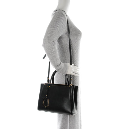 Fendi Vitello Elite Petite 2Jours Tote Black 2 of 8