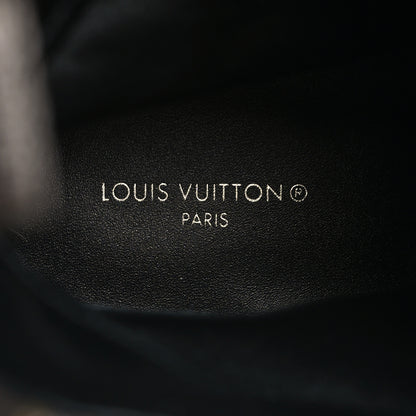 Louis Vuitton Suede Calfskin Monogram Laureate Platform Desert Boots 39 Black 8 of 8