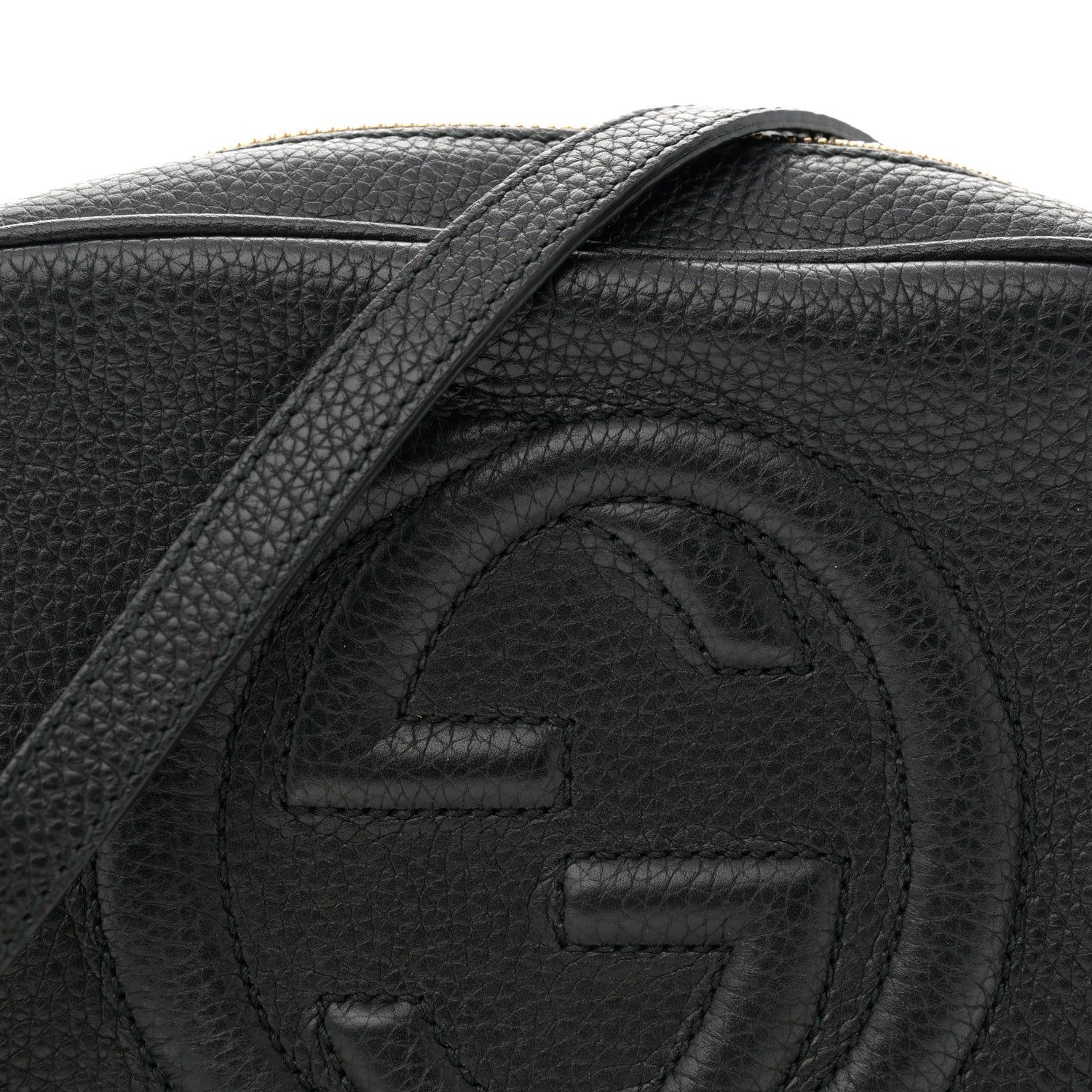 Gucci Pebbled Calfskin Small Soho Disco Bag Black 8 of 13