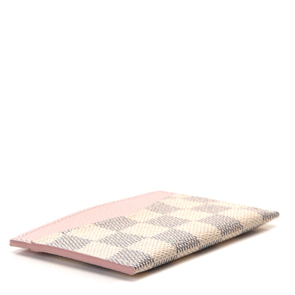 Louis Vuitton Damier Azur Daily Card Holder Rose Ballerine 3 of 7