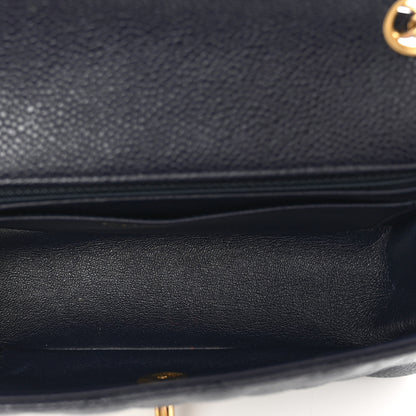 Chanel Caviar Quilted Mini Rectangular Flap Navy 6 of 12