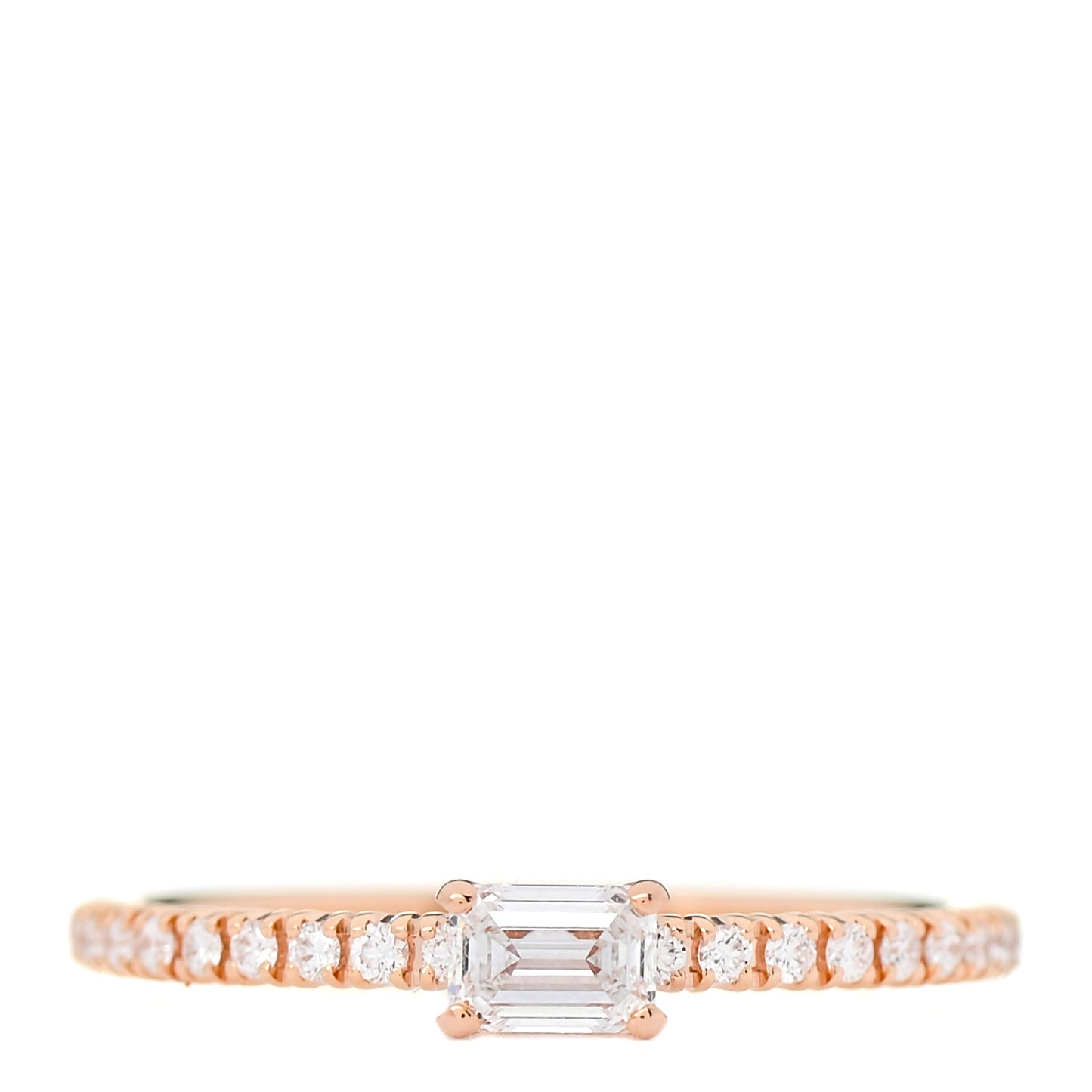 18K Pink Gold Diamond Etincelle De Cartier Engagement Ring 49 5