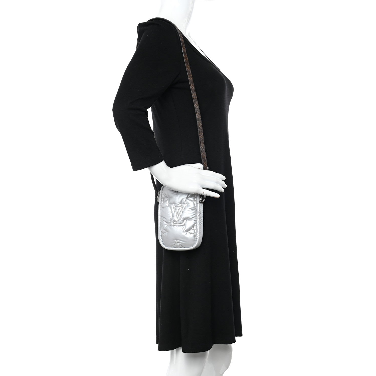 Louis Vuitton Econyl Monogram Pillow Phone Pouch Silver 2 of 16