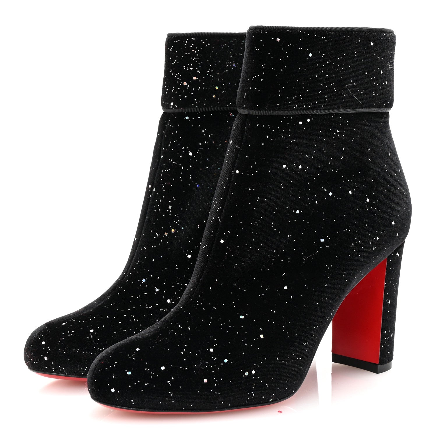 Christian Louboutin Velvet Galactica Moulamax 85 Booties 36.5 Black 4 of 8