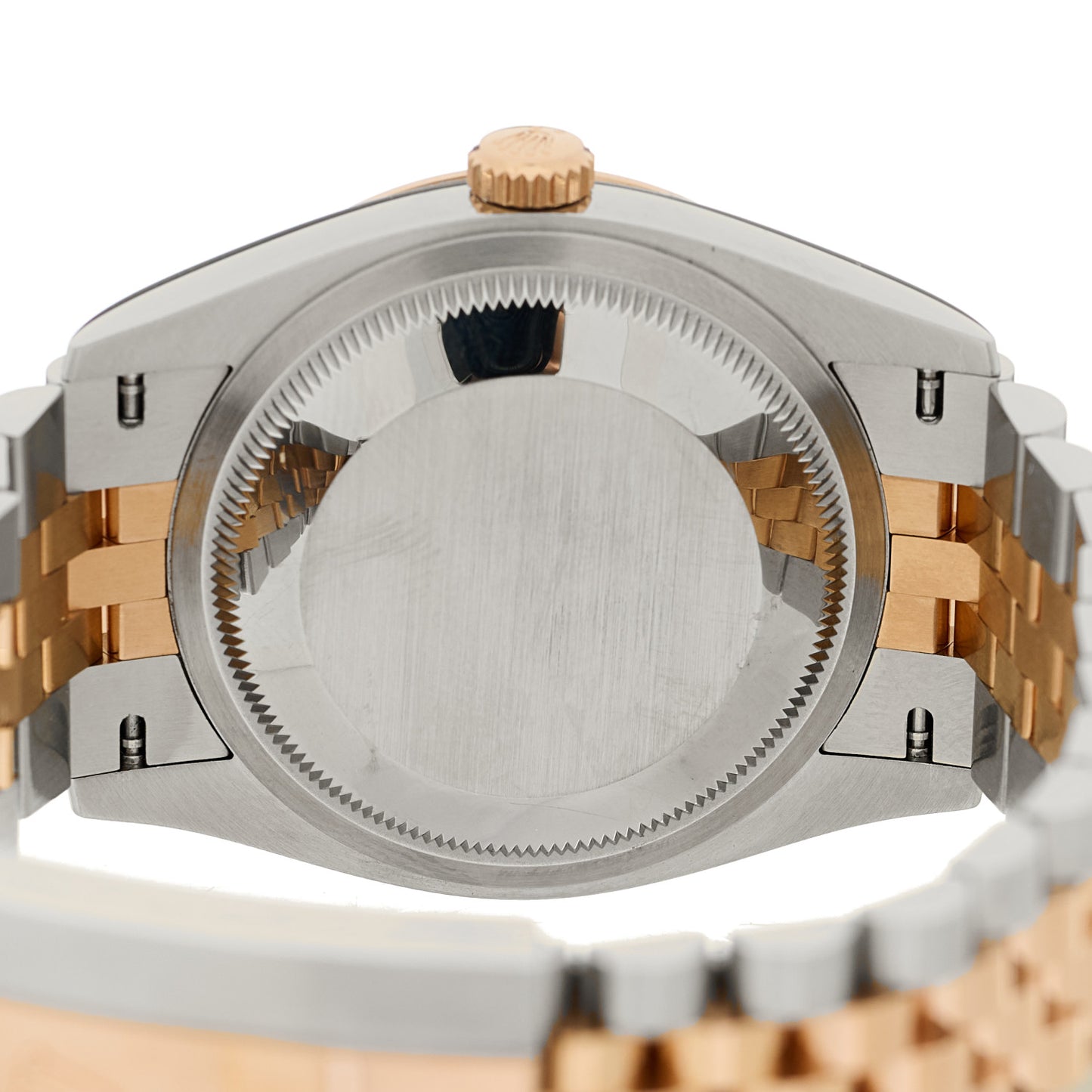 Stainless Steel 18K Everose Gold Diamond Mother of Pearl 36mm Oyster Perpetual Datejust Watch 126231